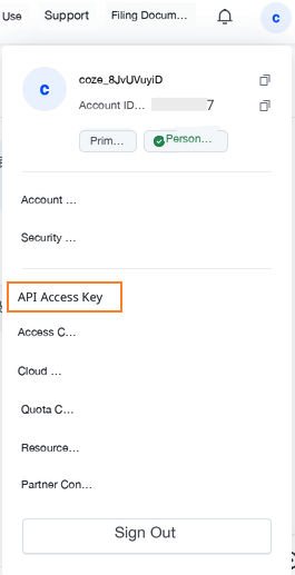 API